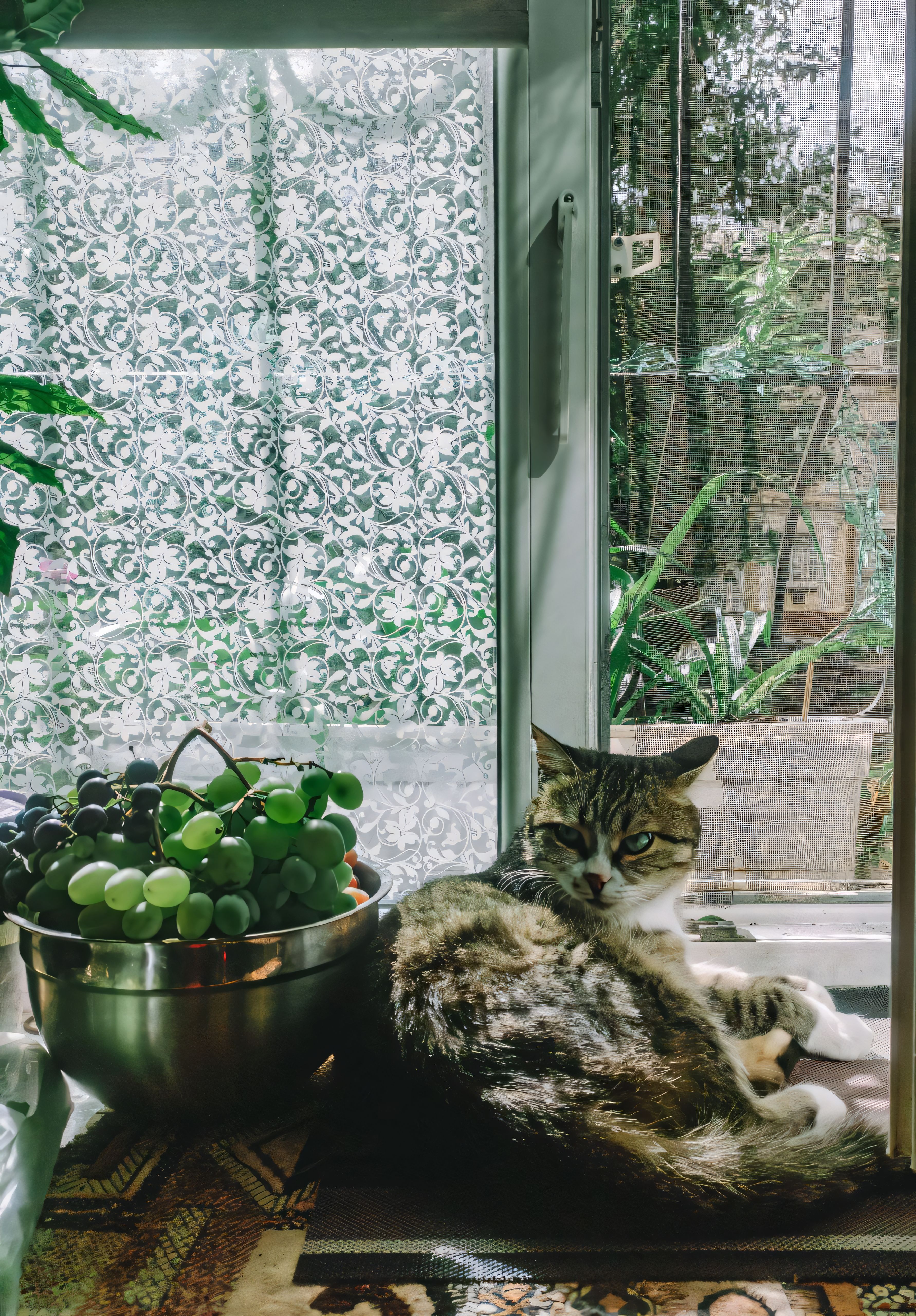 Tabby Cat Relaxing by the Sunny Window · Free Stock Photo