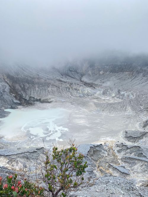Free Stunning view of Tangkuban Perahu's crater in West Java, Indonesia. Stock Photo