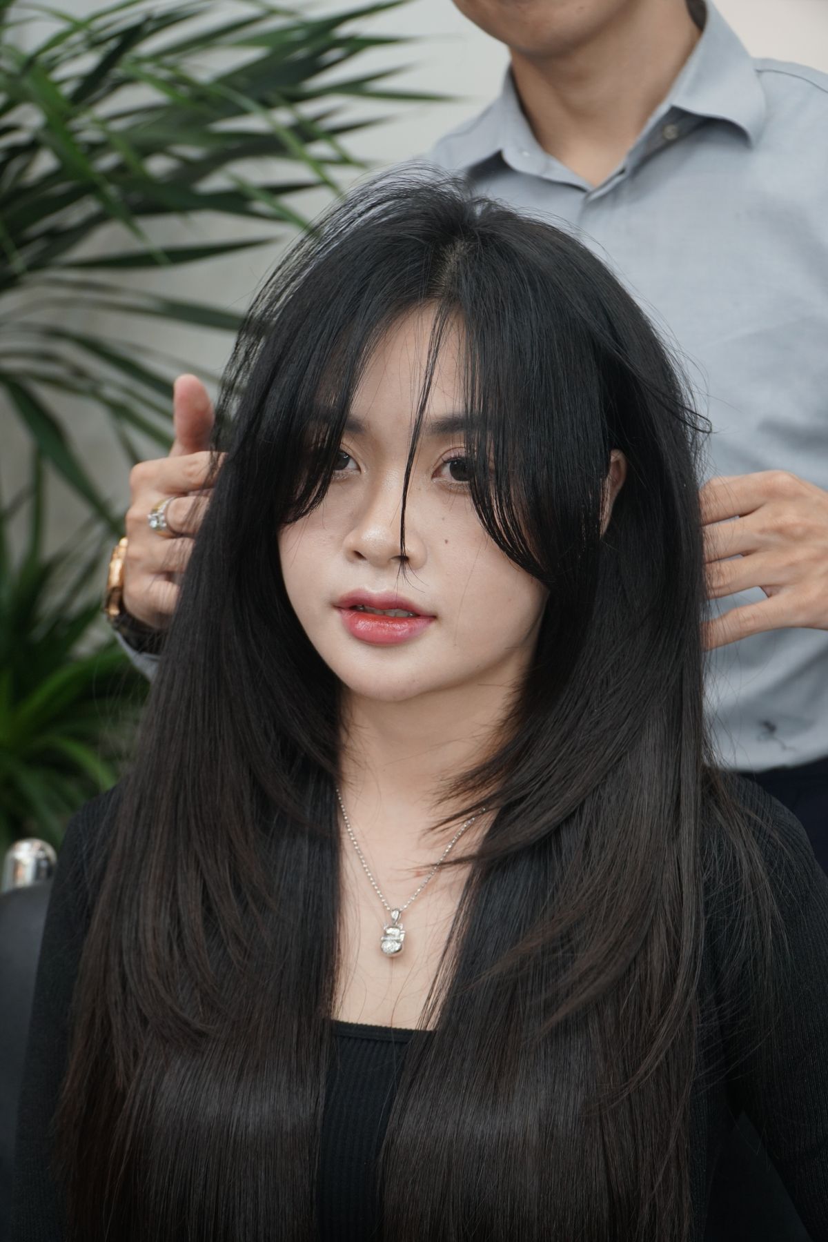 Wig nữ xoăn sóng mềm