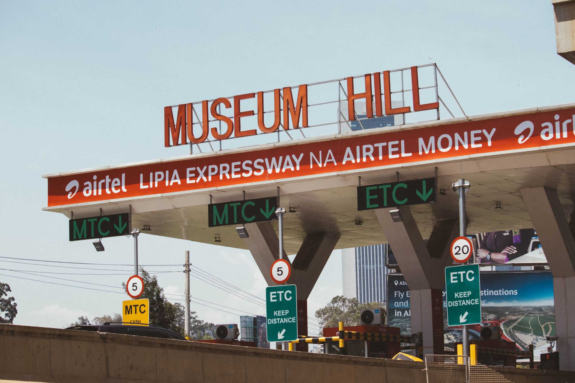Museum Hill in Nairobi seen from the road