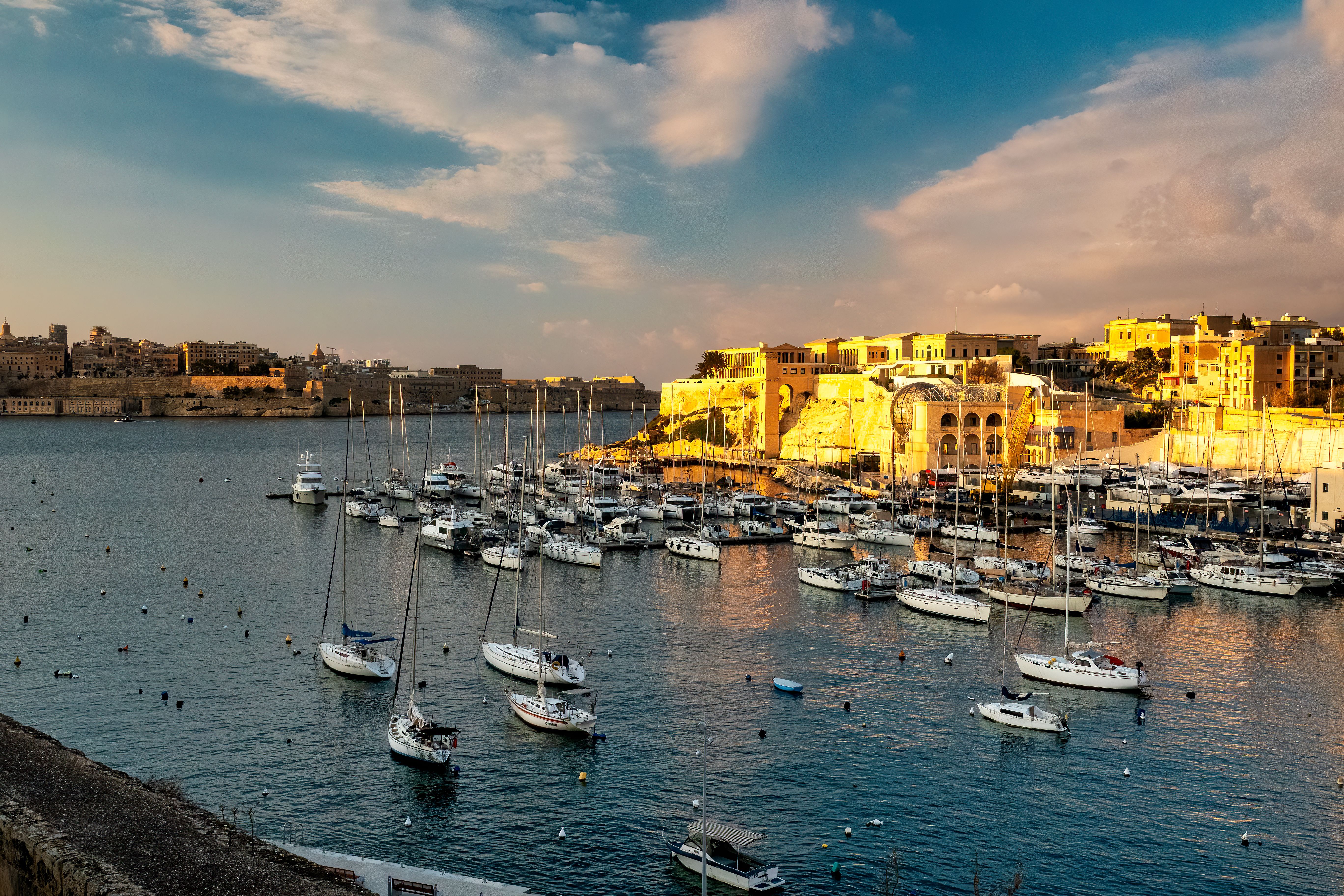 Stunning 2-Day Introduction to Sail Cruising Course in Malta Review: Your Complete Guide to Learning the Ropes Review 2026 - Beautiful view of yachts docked in Valletta's harbor during a vibrant sunset in Malta.