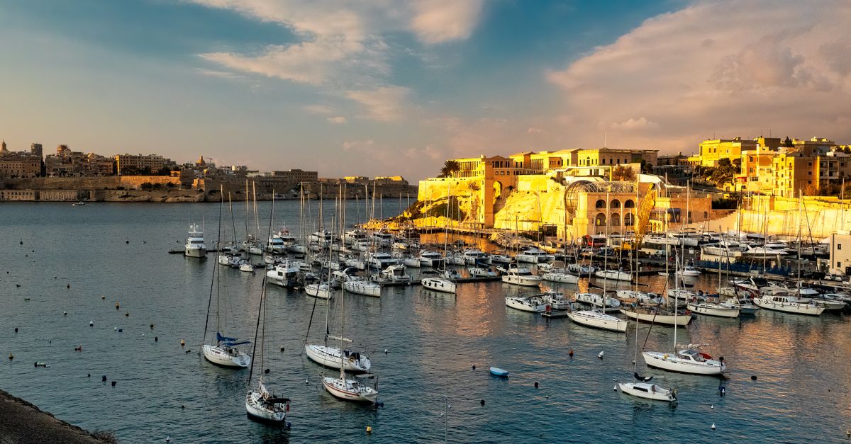 Scenic Harbor View Of Valletta Malta At Sunset Free Stock Photo Scenic Harbor View Of Valletta Malta At Sunset Free Stock Photo
