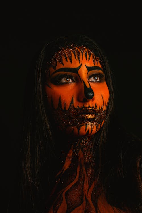 Woman With Face Art