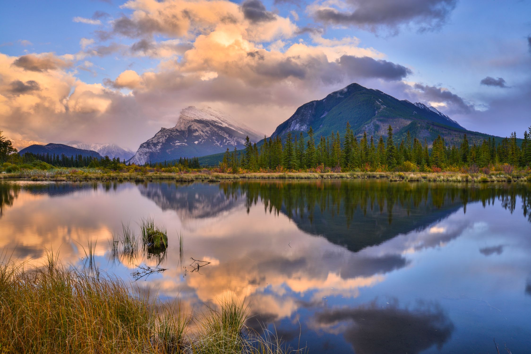 Banff Rundle Wallpaper Stunning Sunrise Over Mount Rundle, Banff · Free Stock Photo