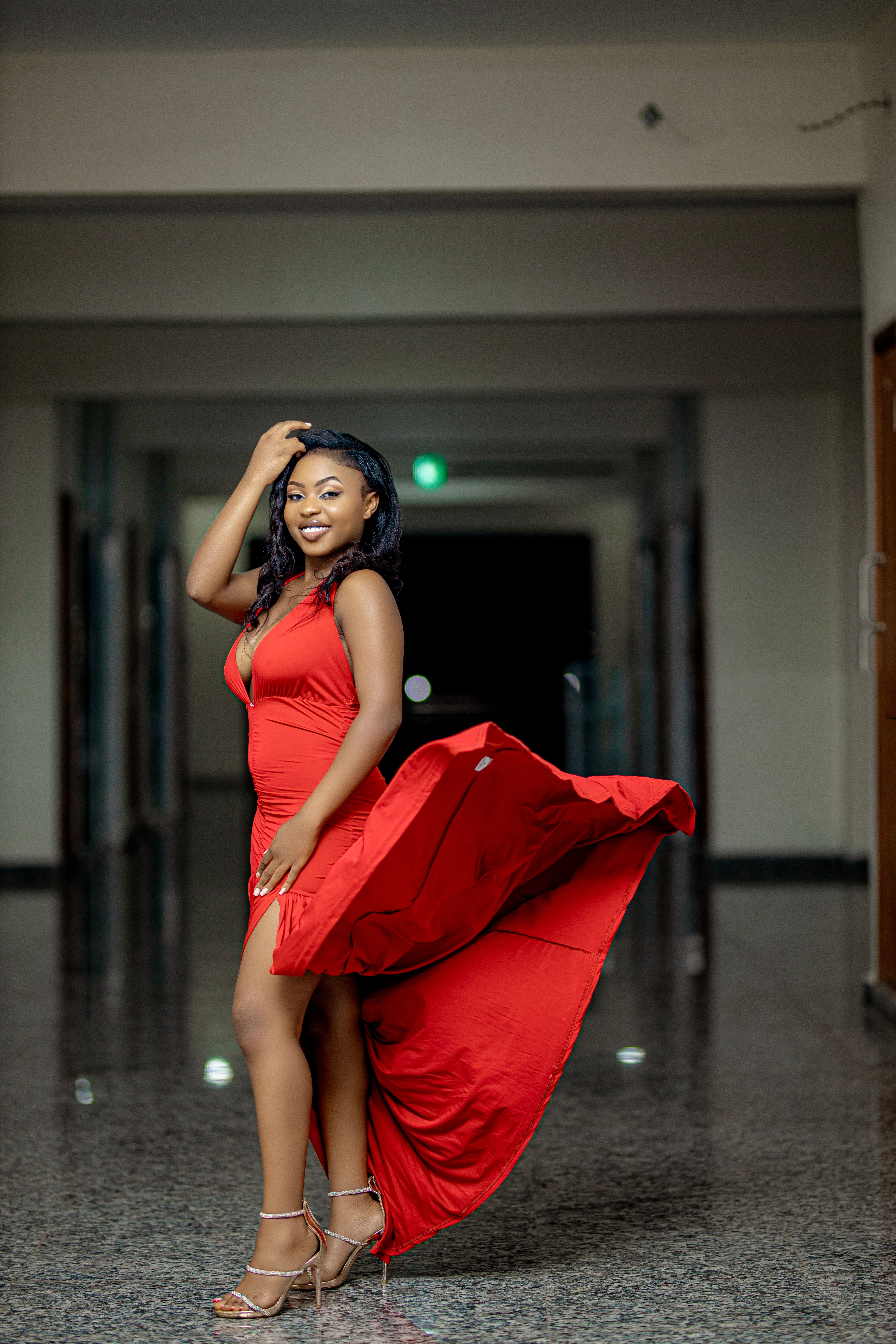 strapless open back dress Rustic Red Boho Off Shoulder Dress main image 1