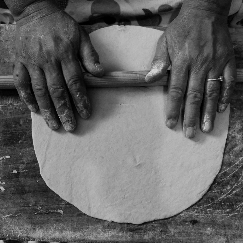 Black Sesame & Miso Flatbread Dough