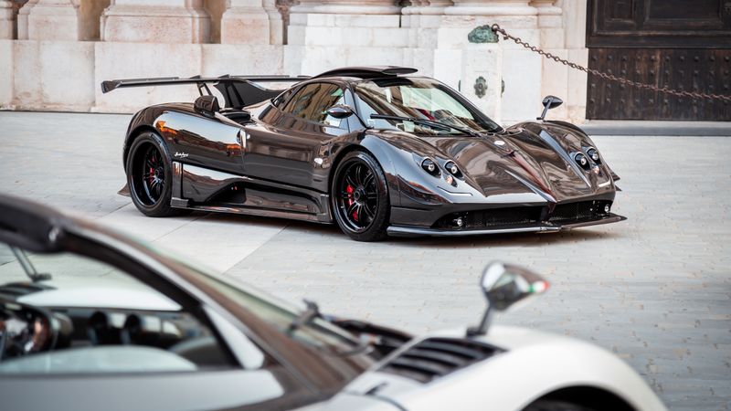 Pagani hypercar on urban street