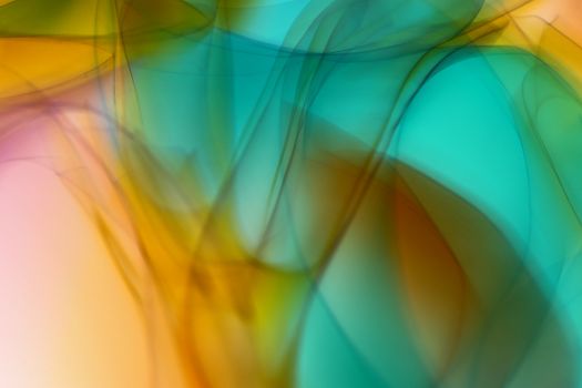 A vibrant abstract image with colorful flowing lines and shapes.