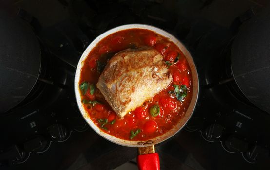 Ham Or Pork With Tomato-Based Sauce