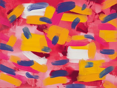 Dynamic abstract art with bold brush strokes in vibrant colors.
