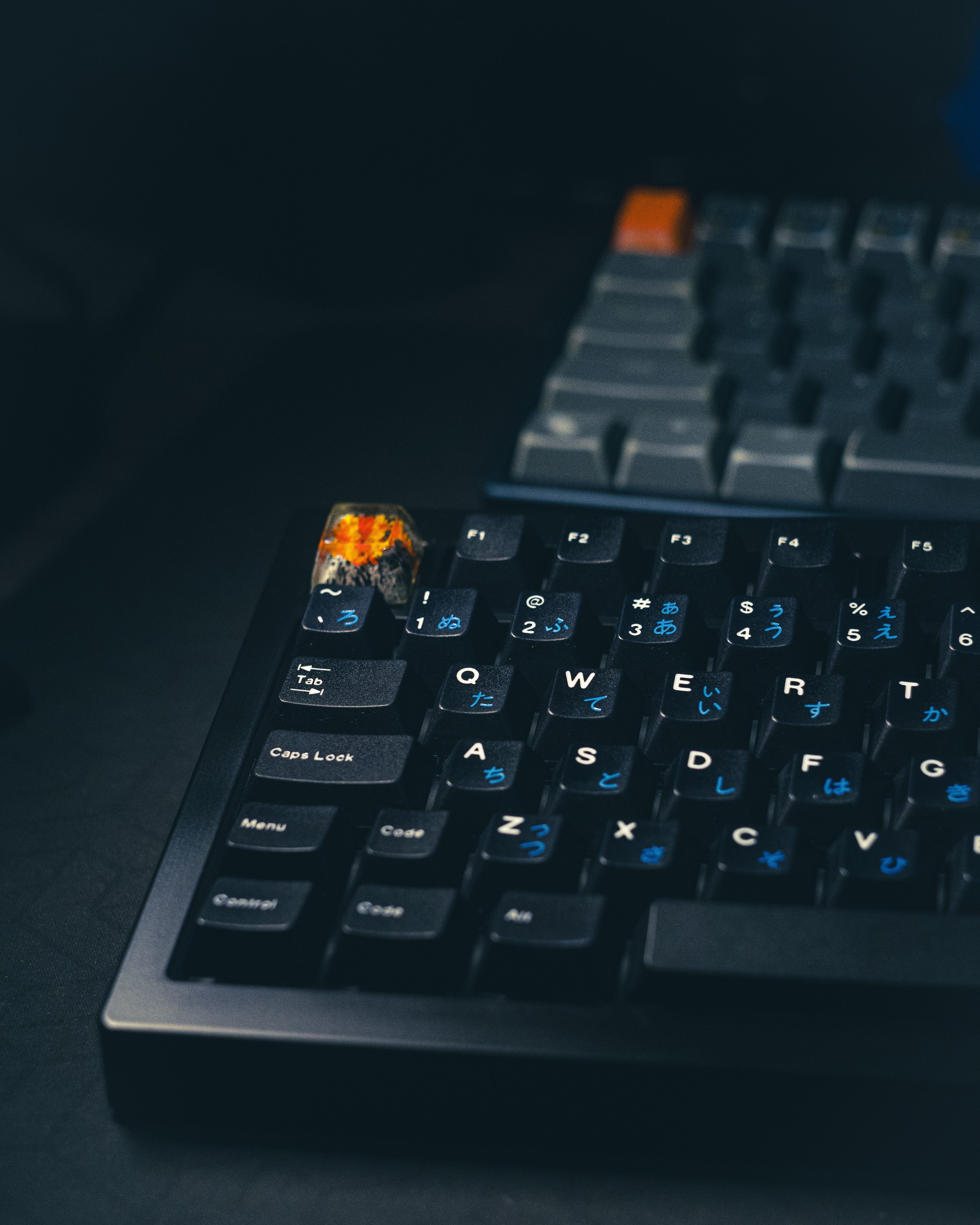 Close-up of Custom Mechanical Keyboard Keys · Free Stock Photo