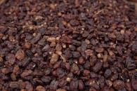 Close-up of a Pile of Dried Dark Raisins