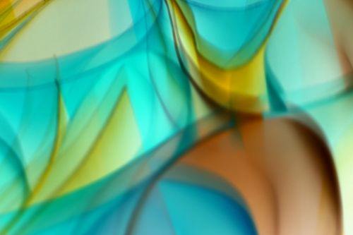 Free Abstract art featuring vibrant flowing colors in blue, green, and yellow hues. Stock Photo