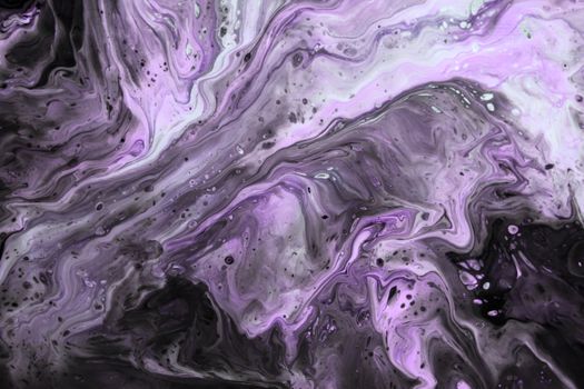 Dynamic abstract art with swirling purple and black hues in a fluid pattern, creating a mesmerizing visual effect.