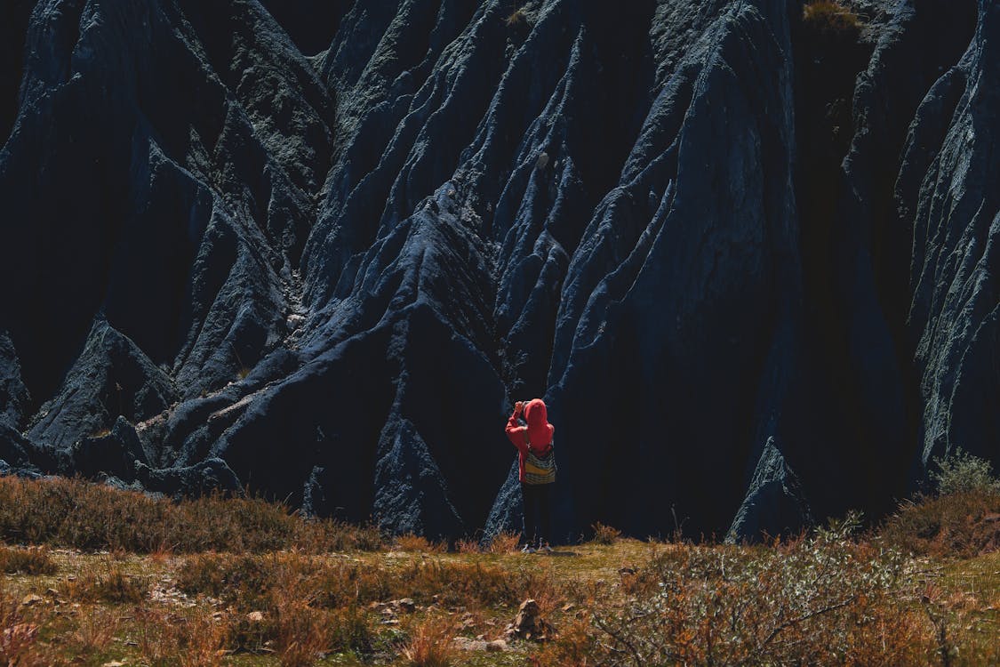 Free Person Taking Photo of a Mountain Stock Photo