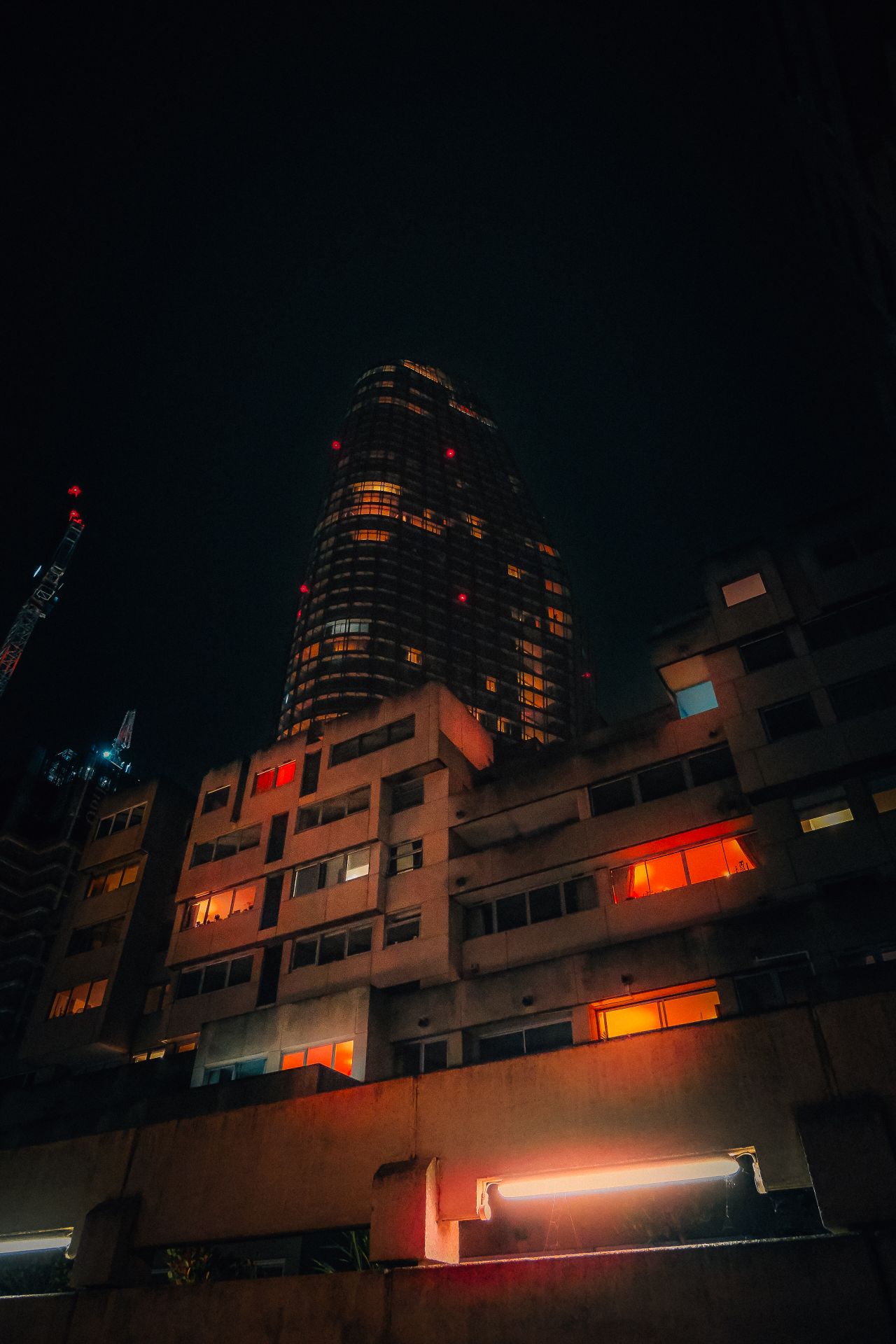 Captivating night view of illuminated skyscrapers in London