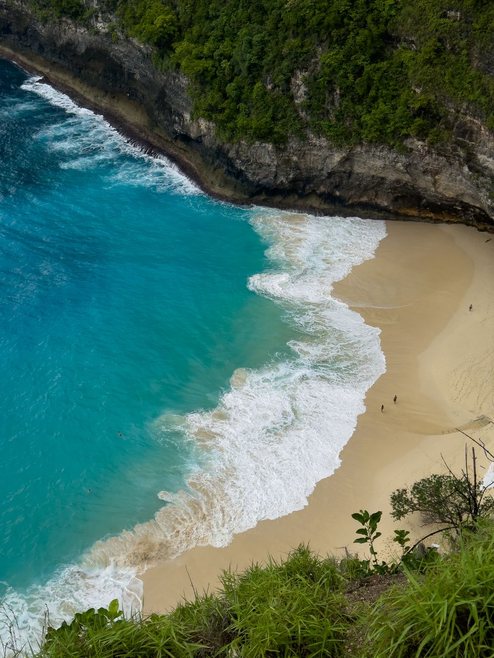 Cliff and beach