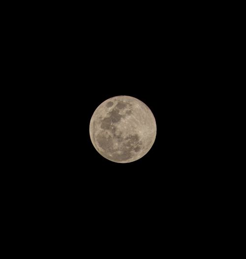 Free Full moon captured in a clear night sky over Abu Dhabi, UAE. Stock Photo