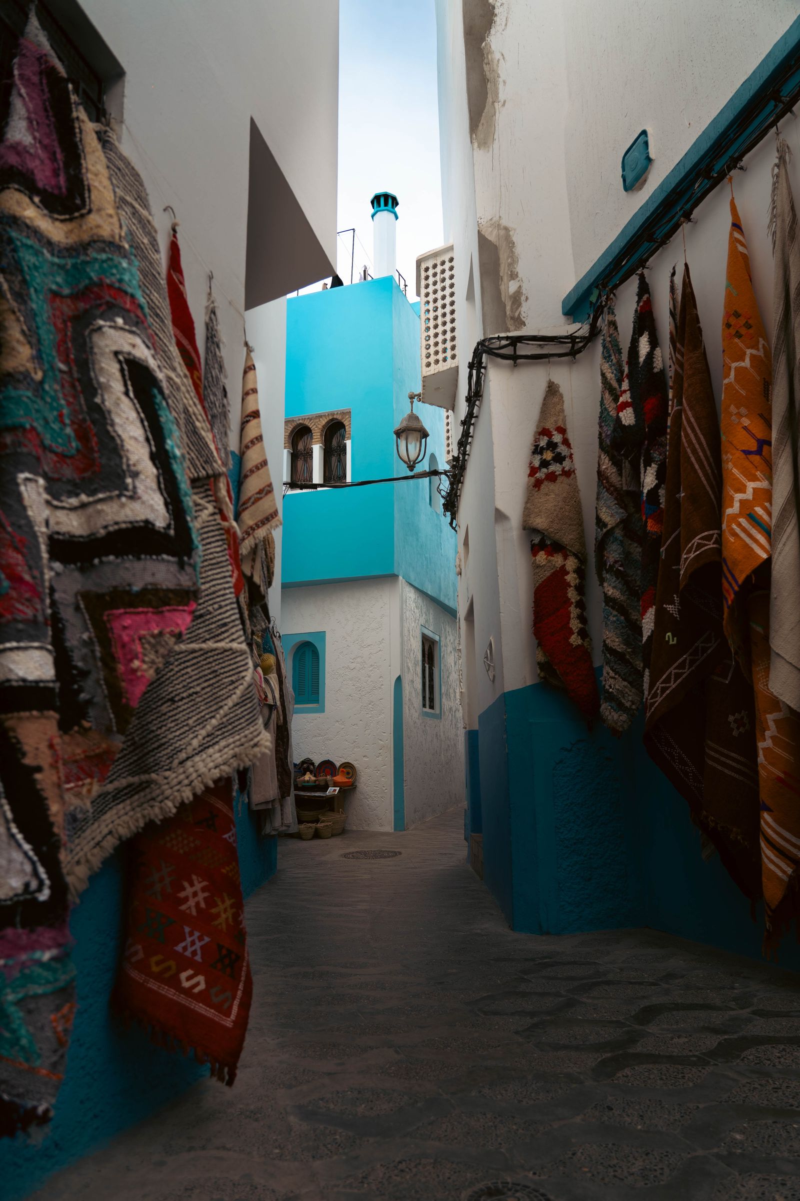 Colorful alleyway in Asilah — Asilah