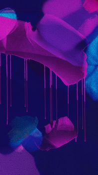 Intense abstract artwork with vivid colors and dynamic brushstrokes on canvas.