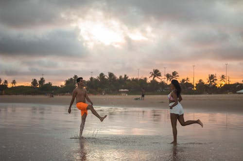 Free Couple Having Fun  Stock Photo