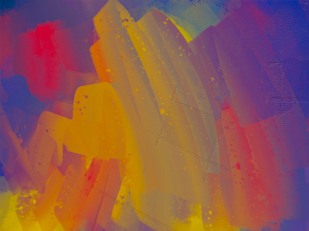 colorful and dynamic abstract digital painting depicting a blend of vi