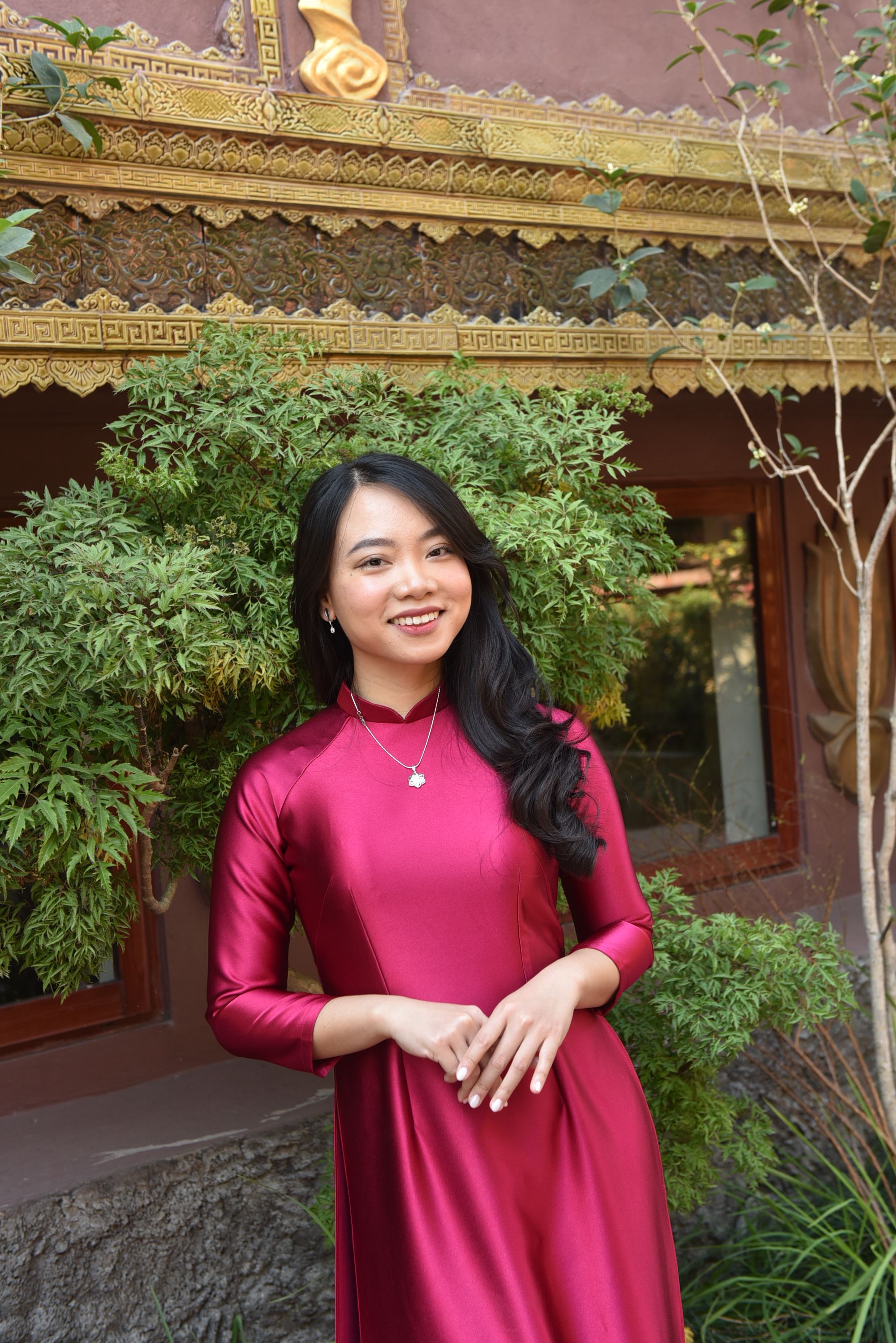 Woman in Traditional Red Dress Outdoors · Free Stock Photo