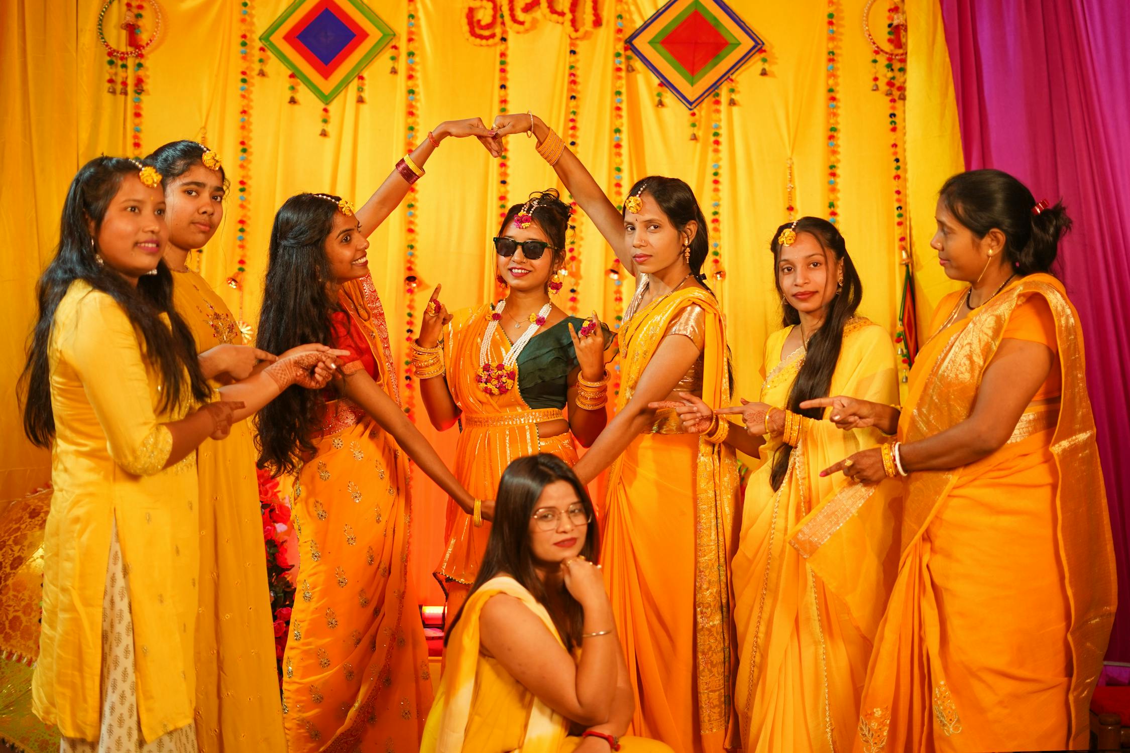 Best Destination Wedding Resorts In Dandeli 4 free photo of vibrant indian haldi ceremony celebration