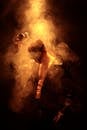 Dramatic Male Portrait with Smoke and Light