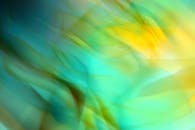 Abstract Colorful Waves in Blue and Yellow Tones