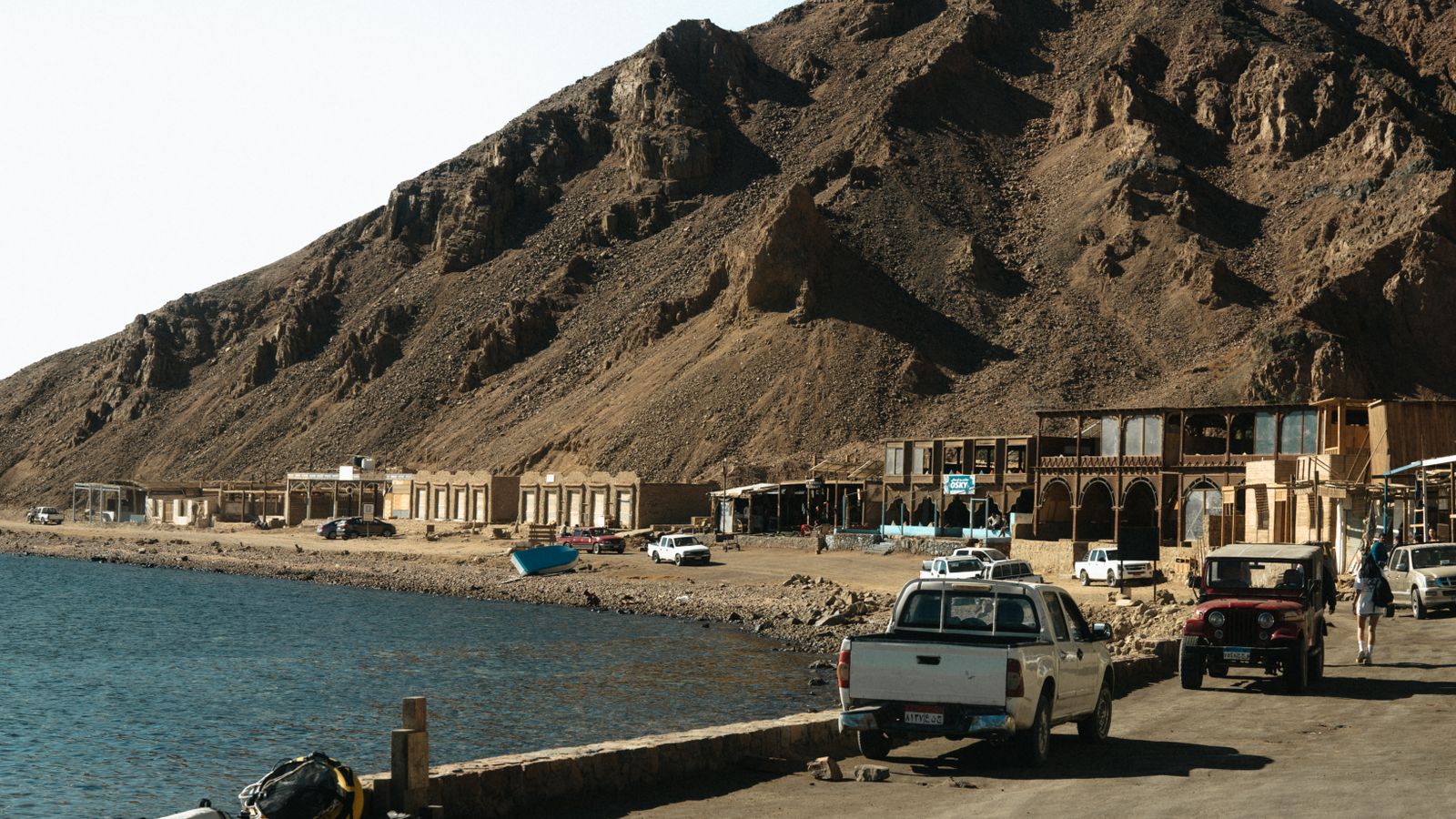 Scenic coastal view of egyptian mountain, Eritrea