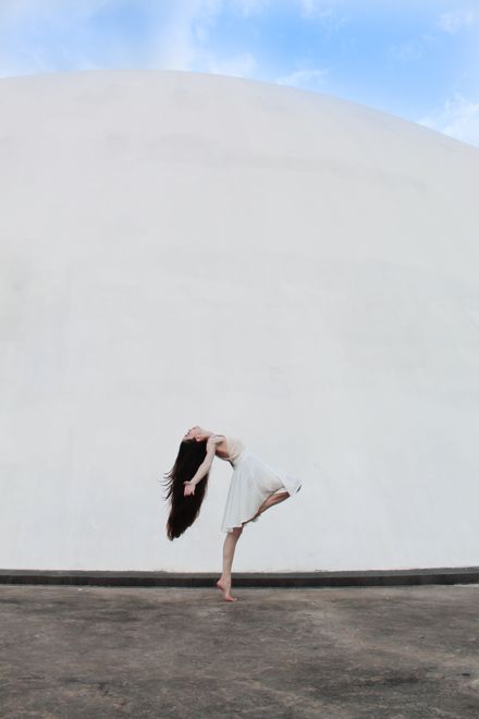 Dance pose against geometric backdrop - Nocturne contemporary dance posters