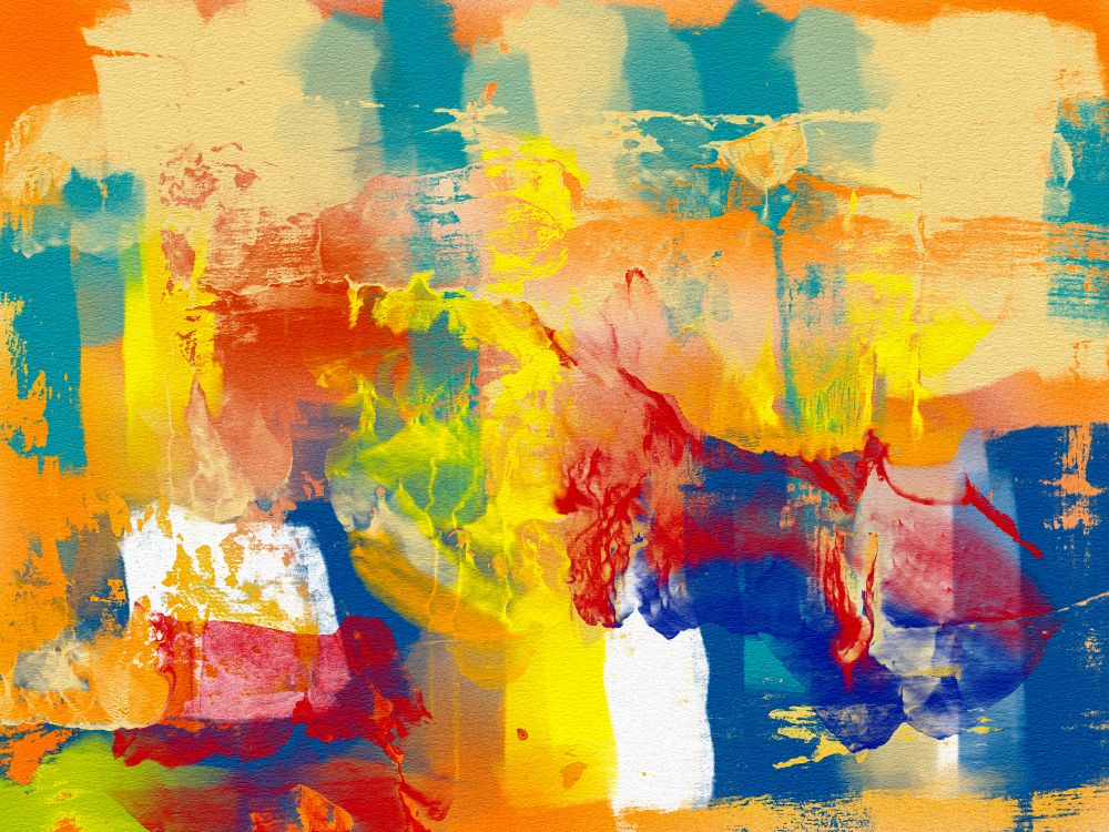 Vibrant Abstract Art with Bold Brushstrokes · Free Stock Photo