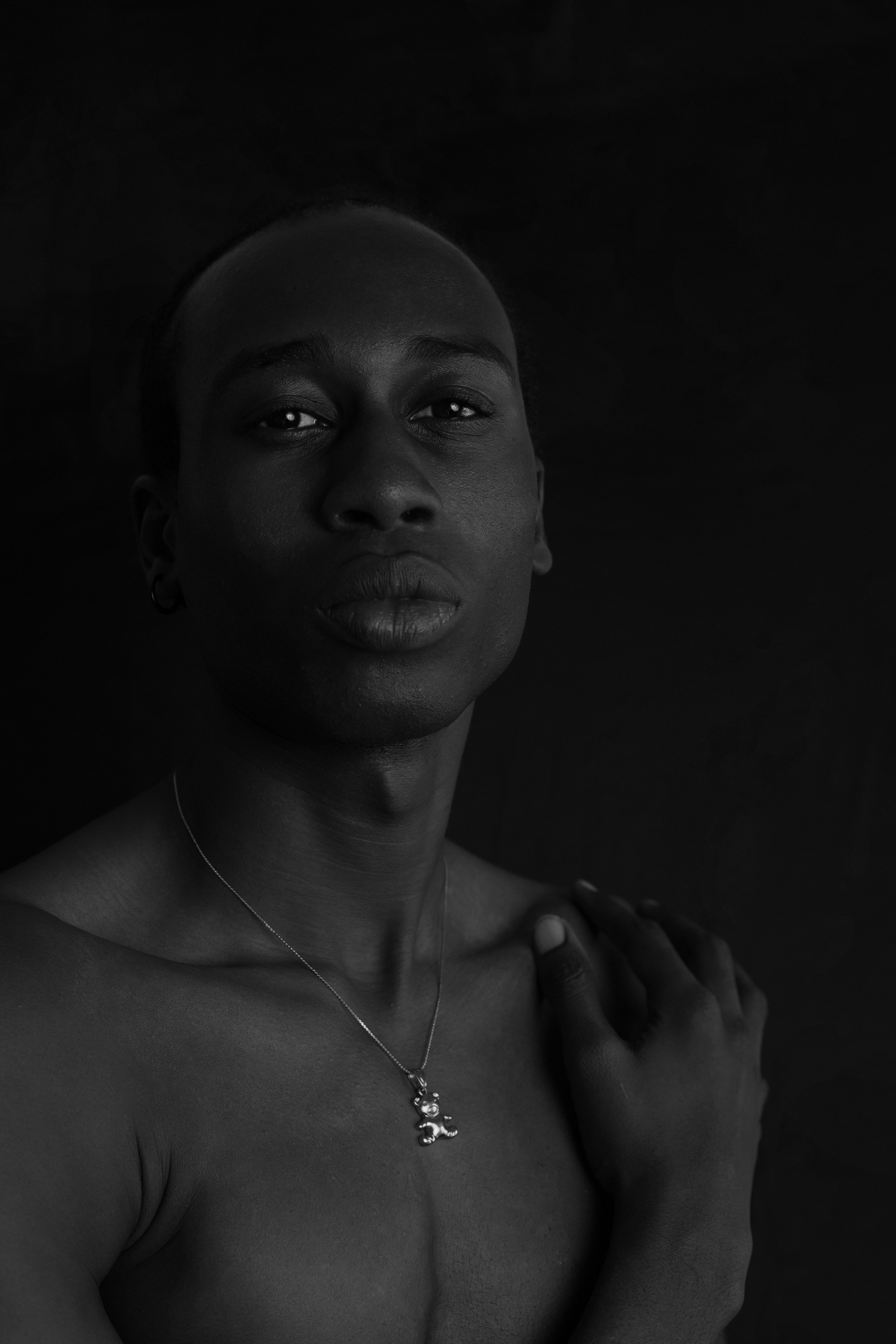 Elegant Black and White African Portrait · Free Stock Photo
