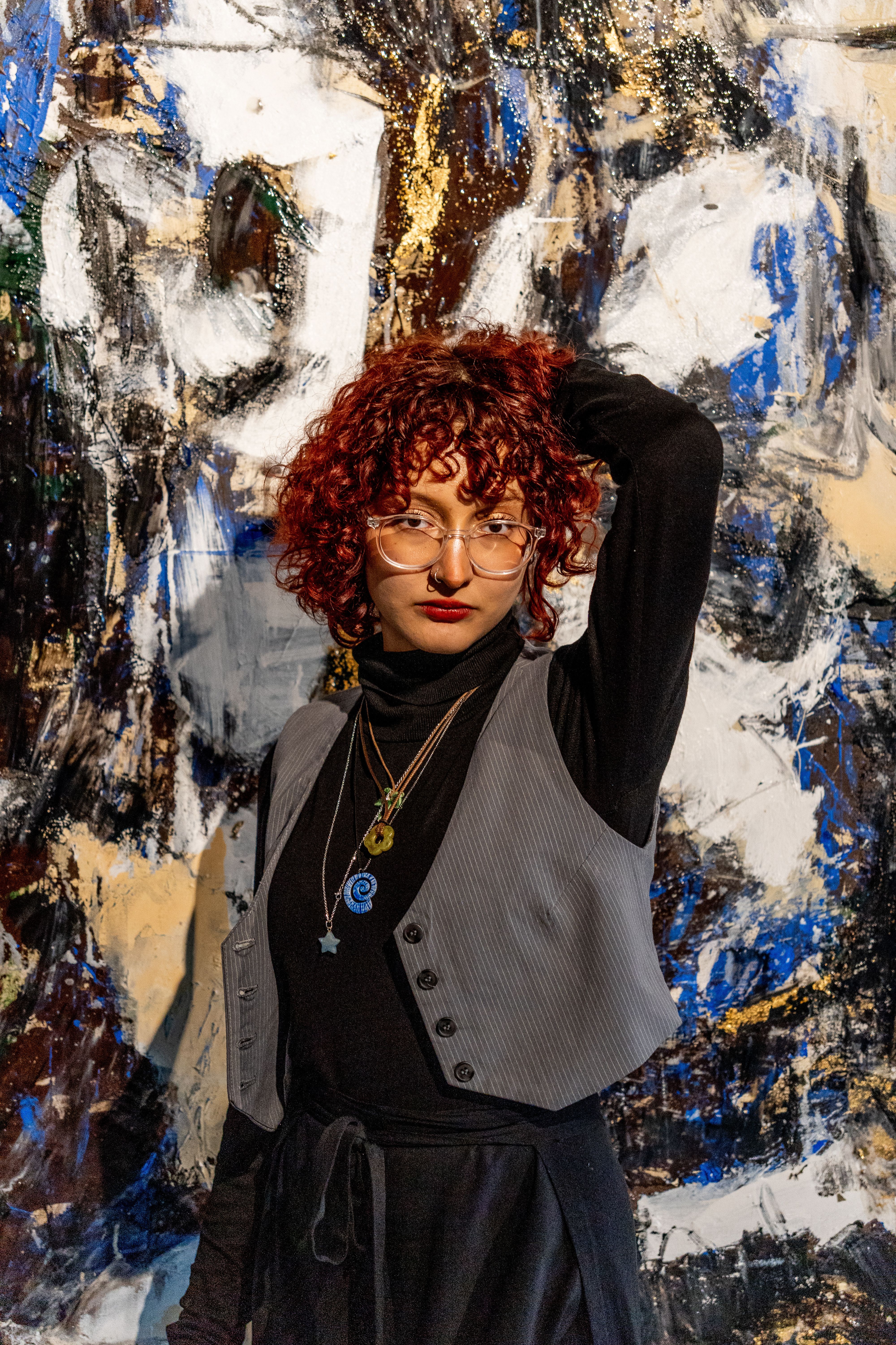 Artistic Portrait of Woman with Curly Hair · Free Stock Photo