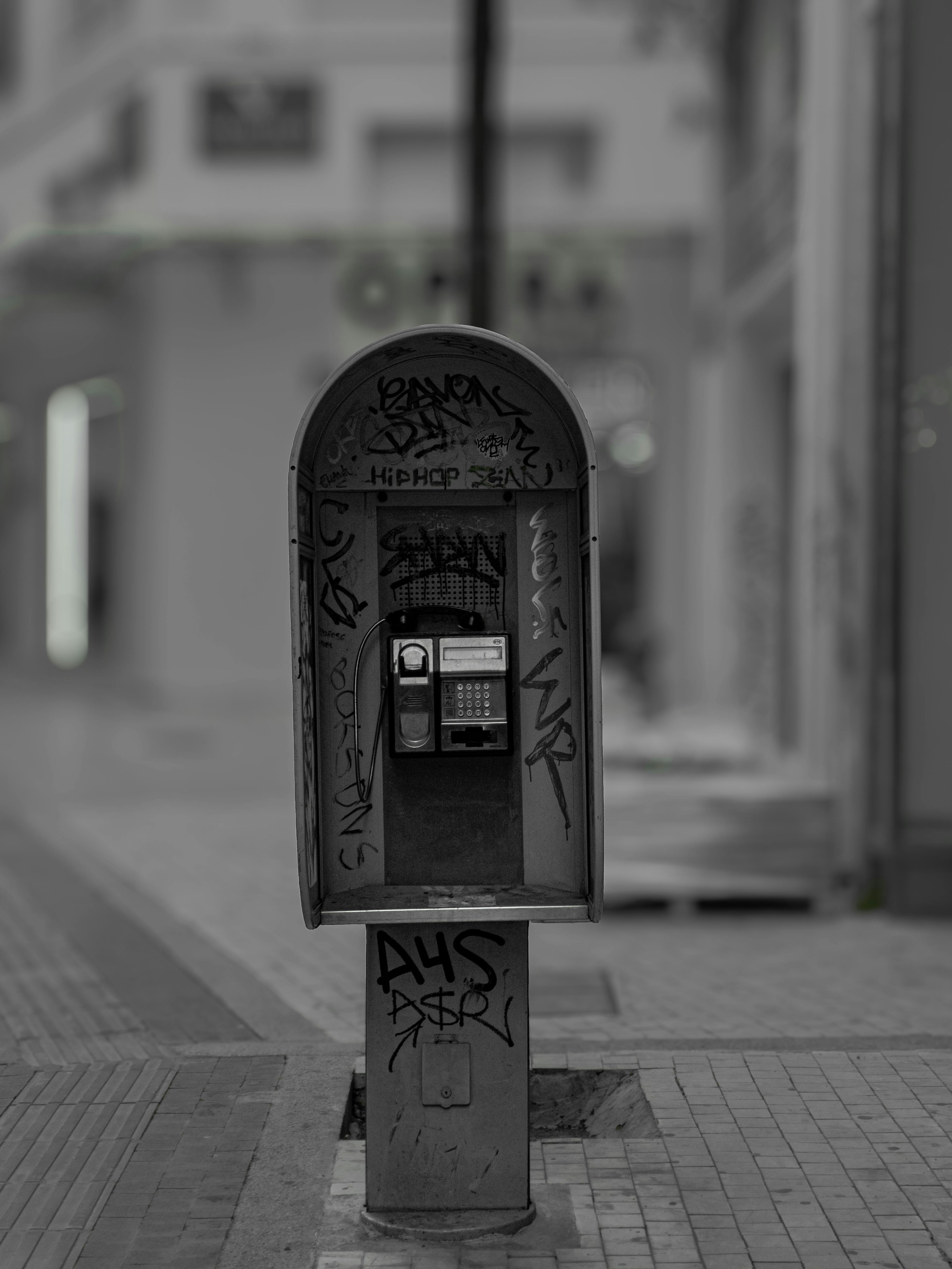 De franc Cabina Telefònica Foto d'estoc