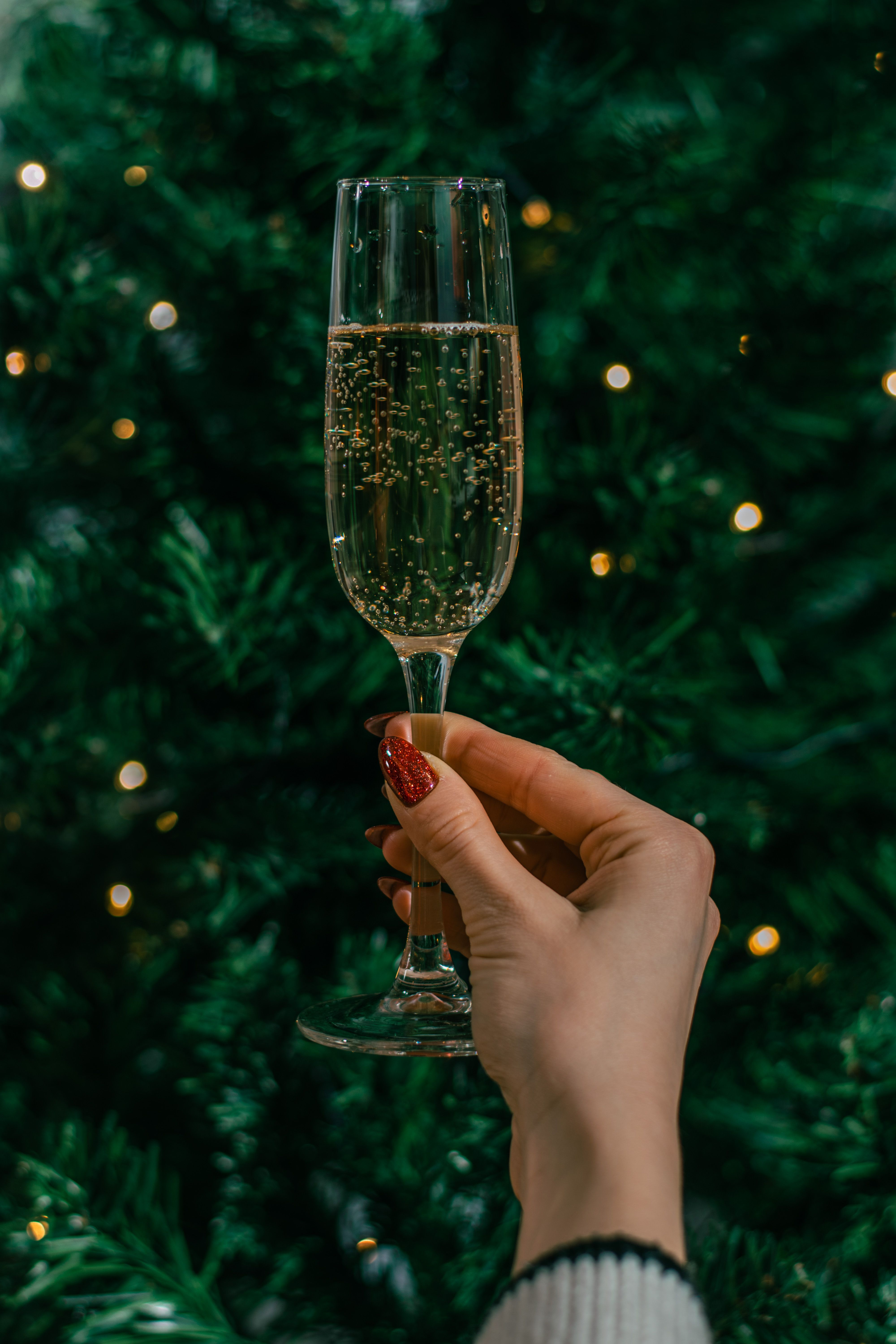 A champagne flute at a reception