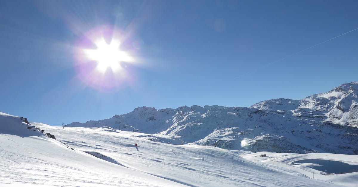 Free stock photo of mountain, snow capped mountain, sun