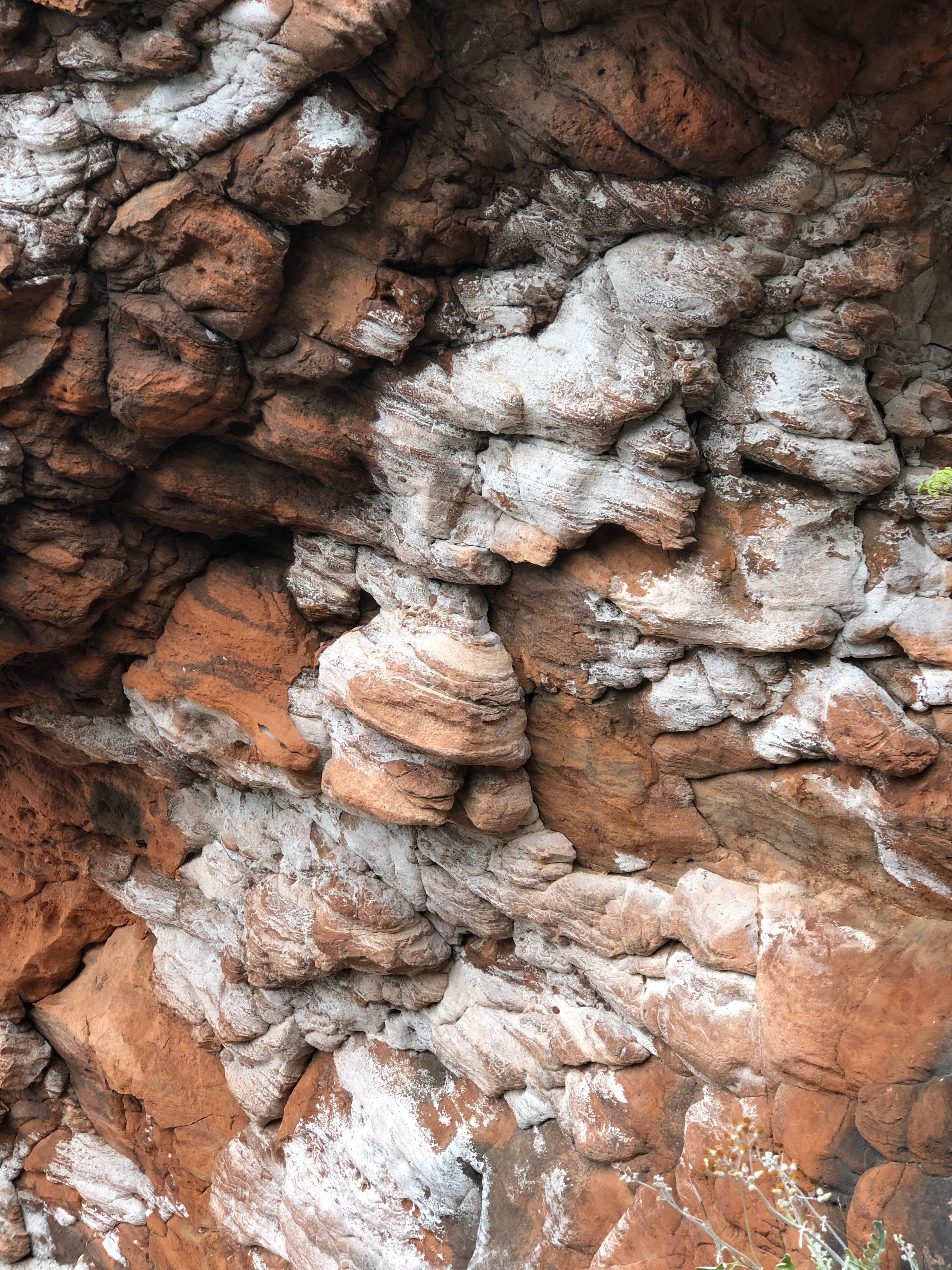 Striking Layers of Red and White Rock Formation · Free Stock Photo