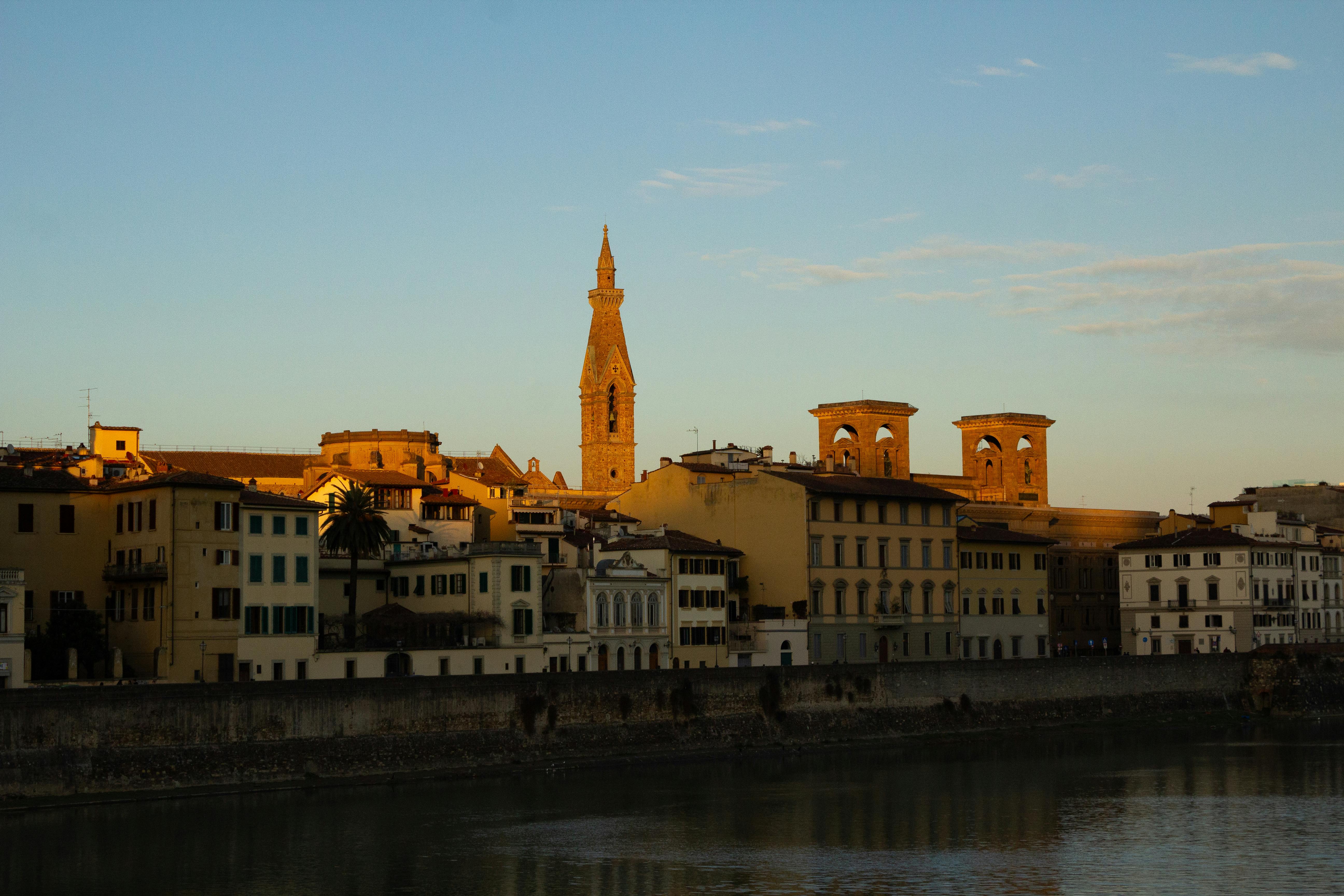 Historic Florence skyline at sunset