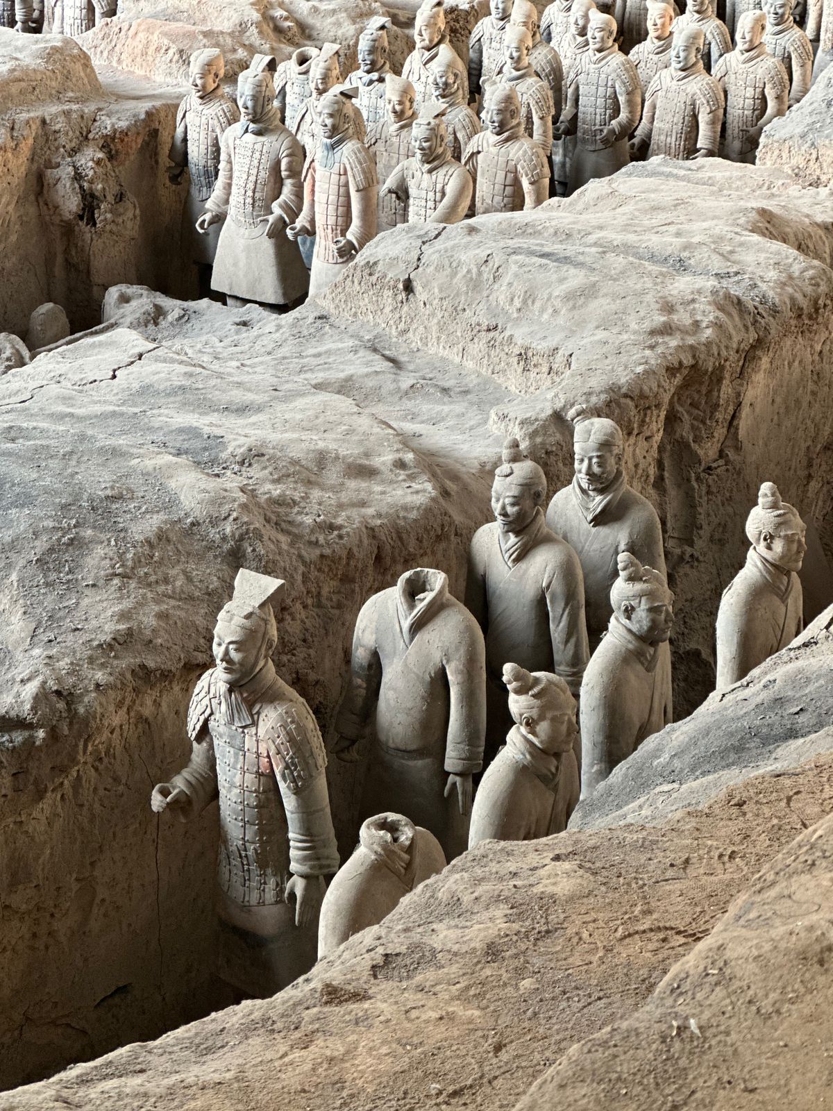 秦の兵馬俑のイメージ
