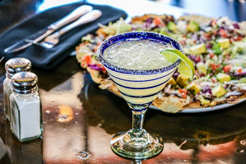 Free Margarita Glass on Table Stock Photo