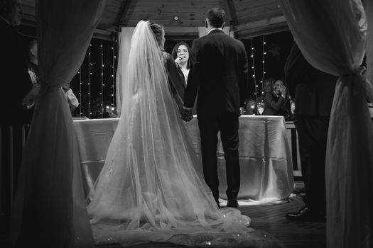 AI Wedding music video frame — romantic mood