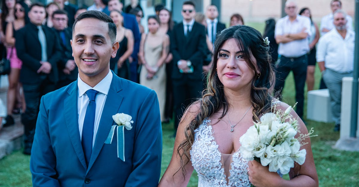 Wedding Ceremony With Guests And Security Guards