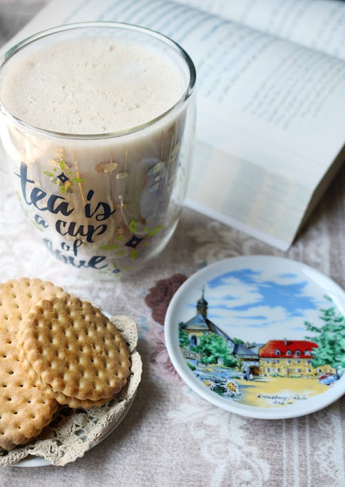 Free stock photo of art, biscuits, book