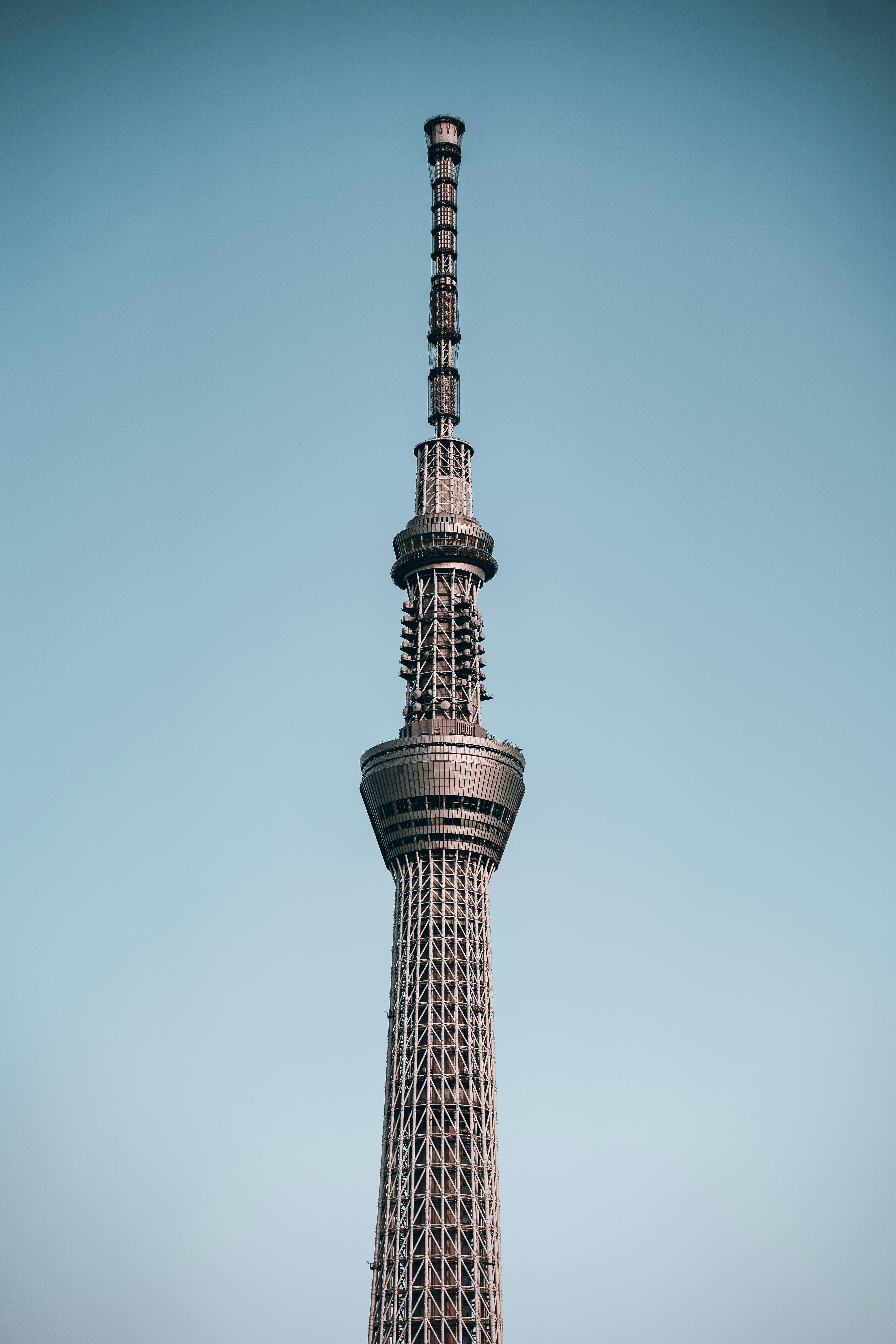 Tokyo Skytree against a Clear Blue Sky · Free Stock Photo