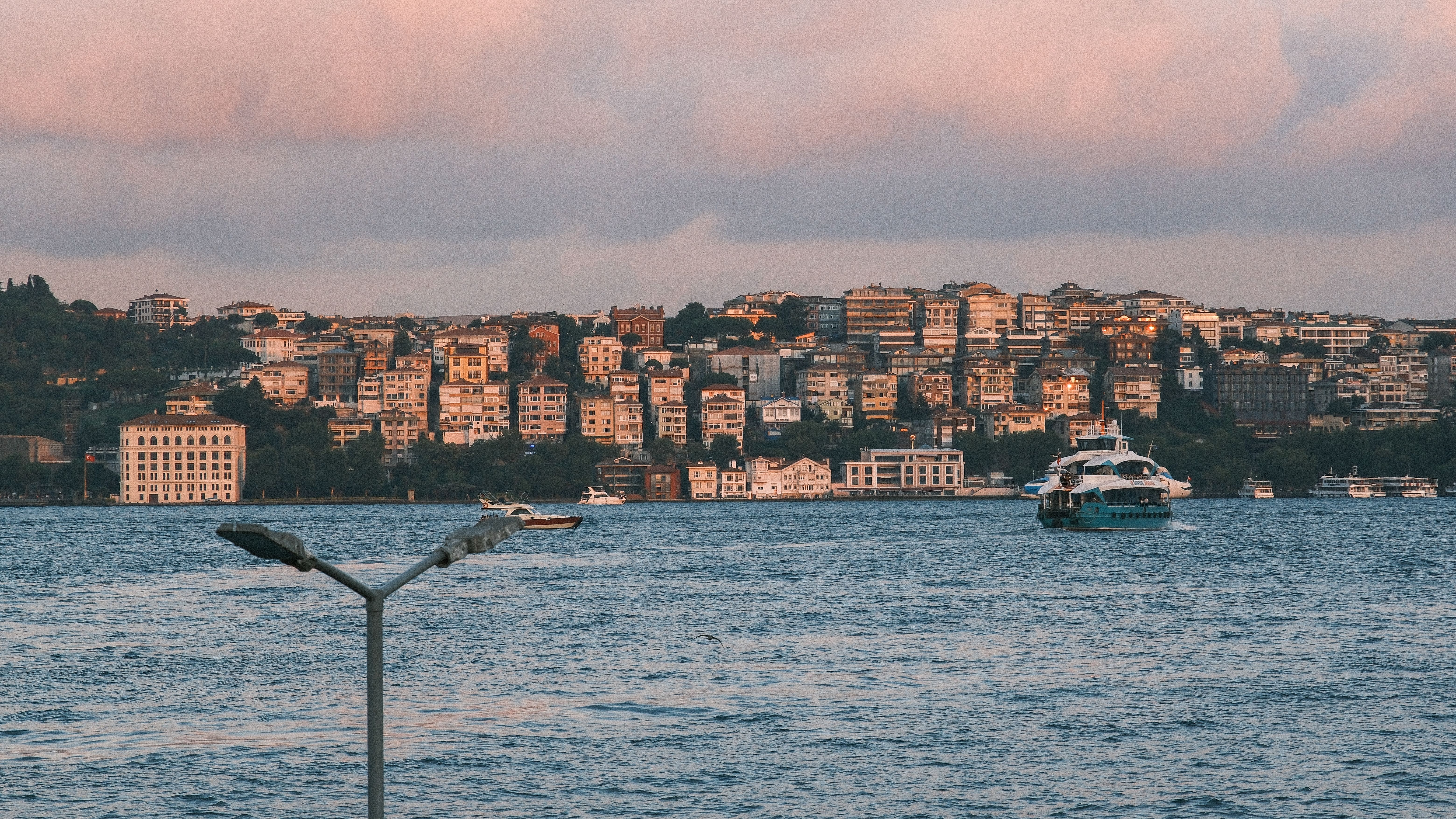 Sunset Views of the Bosphorus in Istanbul · Free Stock Photo