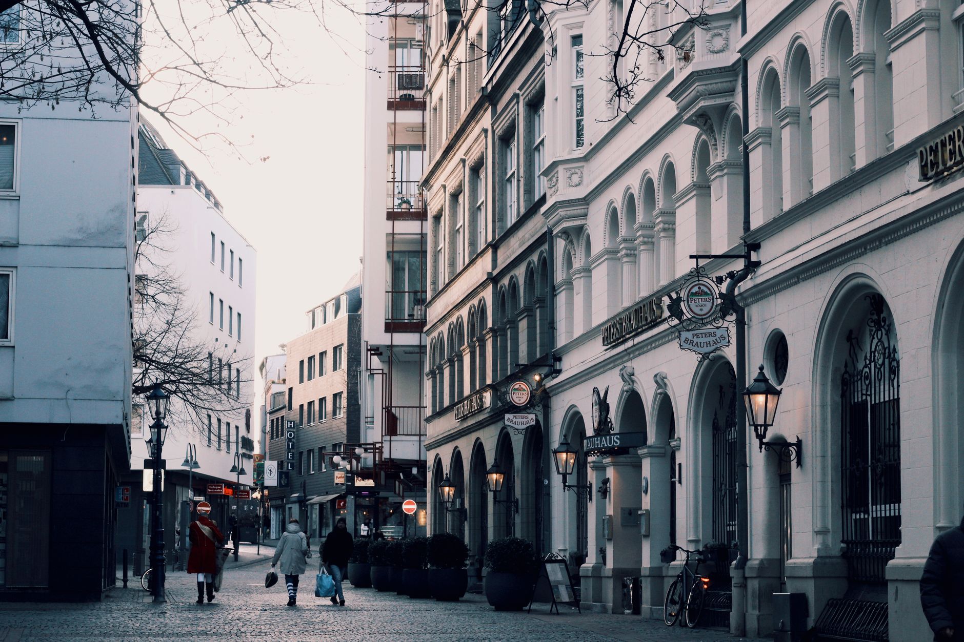 Vintage shop exterior on a Cologne street