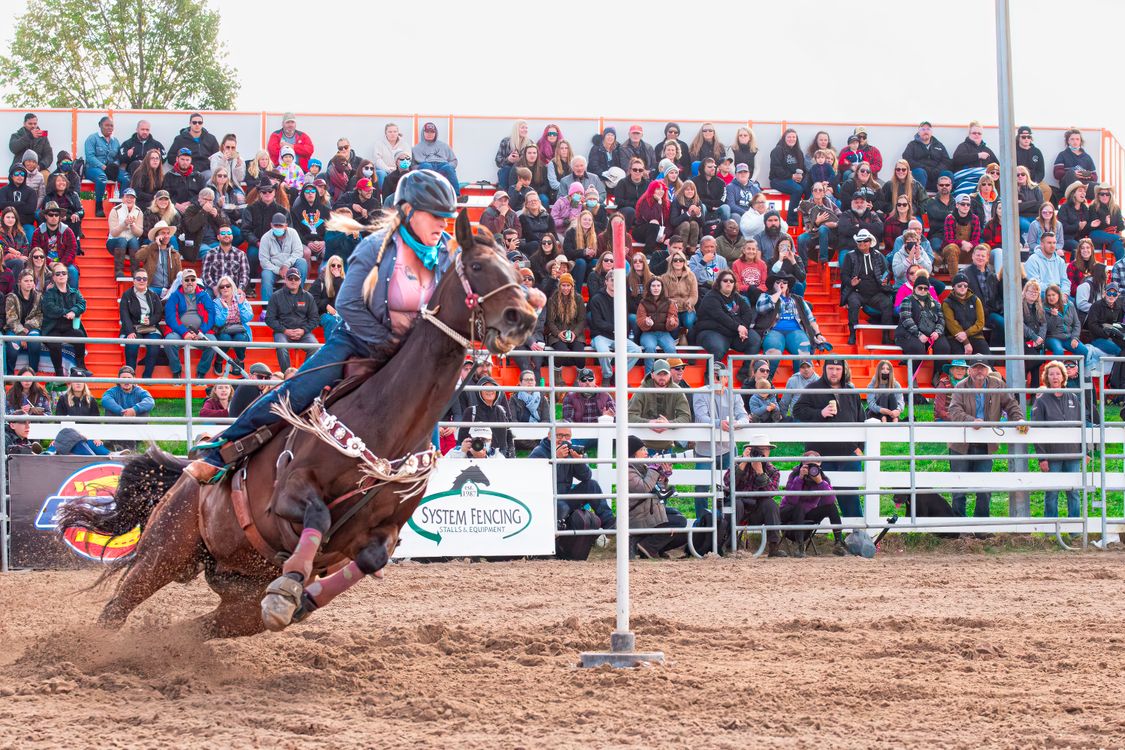 Exciting Barrel Racing Competition at Rodeo · Free Stock Photo