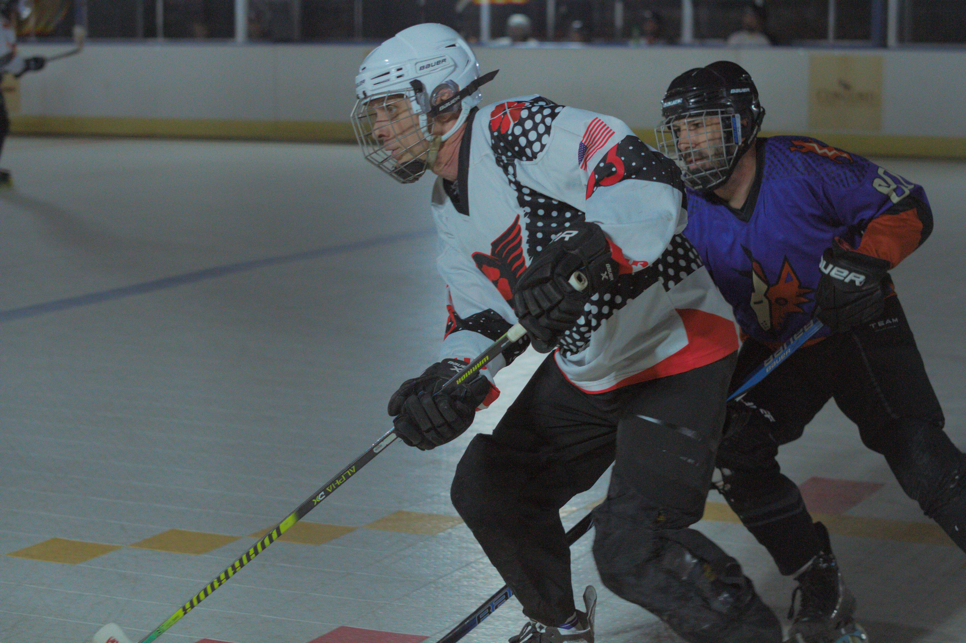 Intense Roller Hockey Match in Tucson Arena · Free Stock Photo
